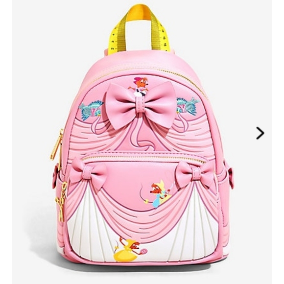 Loungefly Handbags - Disney Loungefly Cinderella Mini Backpack Pink 70
